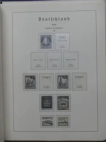 BRD Bund/ Berlin Sammlung mit Anfängen im Leuchtturm Vordruckalbum #LX134