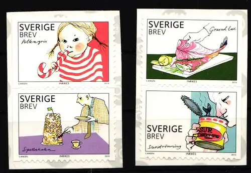 Schweden 2775-2778 postfrisch Schwedische Delikatessen #IK584