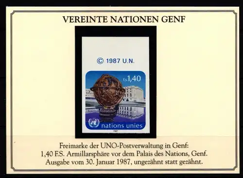 UNO Genf 153 U postfrisch #IG509