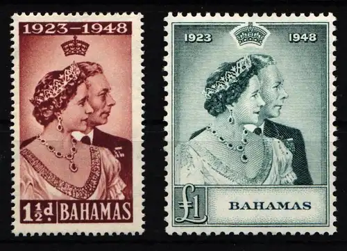 Bahamas 153-154 postfrisch König Georg VI. und Königin Elisabeth #IQ720
