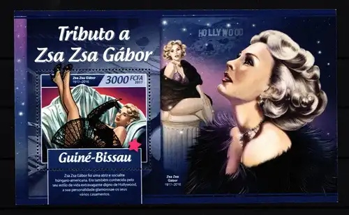 Guinea Bissau Block 1579 postfrisch Schauspieler #IH672