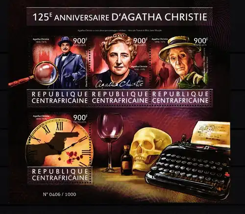 Zentralafrikanische Republik 5660-5663 postfrisch Kleinbogen #IH670