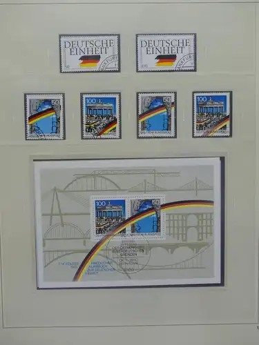 BRD Bund 1984-1992 dual besammelt im Safe dual Vordruckalbum #LX152