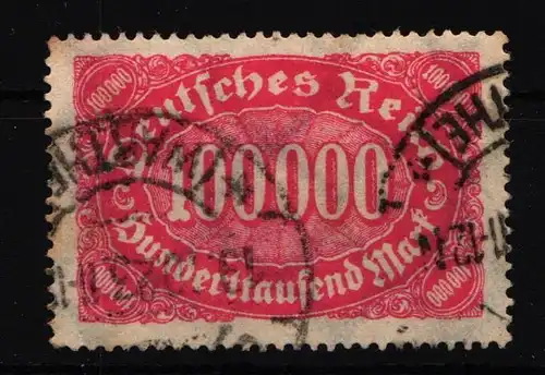 Deutsches Reich 257 PF III gestempelt Plattenfehler, geprüft Infla Berlin #IT274