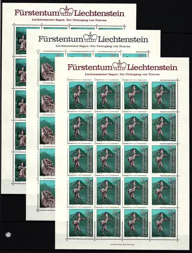 Liechtenstein 843-845 postfrisch Kleinbogensatz #IH773