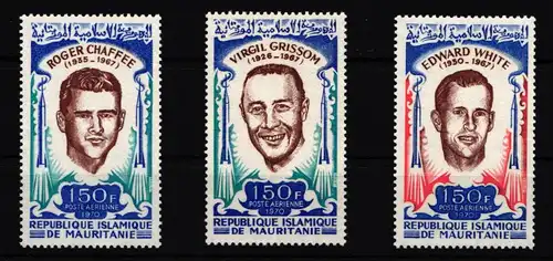 Mauretanien 411-413 postfrisch MNH Raumfahrt #IQ585