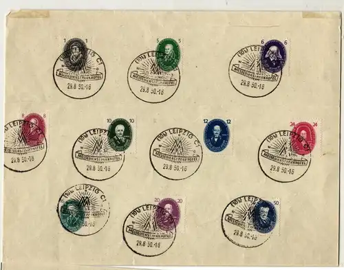 DDR 261-270 gestempelt auf Stempelblatt #IT305