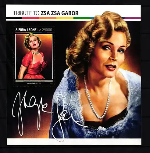 Sierra Leone Block 1153 postfrisch Schauspieler #IH666