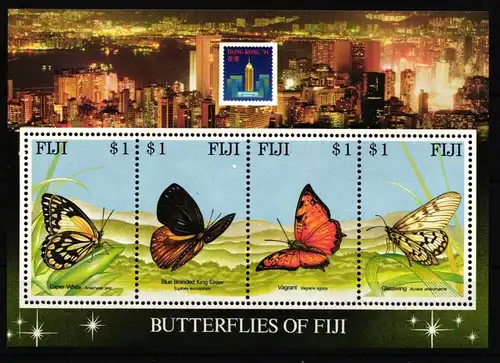 Fidschi Block 111 postfrisch Schmetterling #IQ553