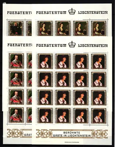 Liechtenstein 809-812 postfrisch Kleinbogensatz #IH750
