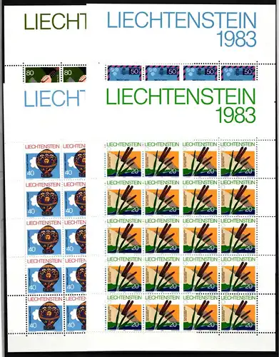 Liechtenstein 824-827 postfrisch Kleinbogensatz #IH761