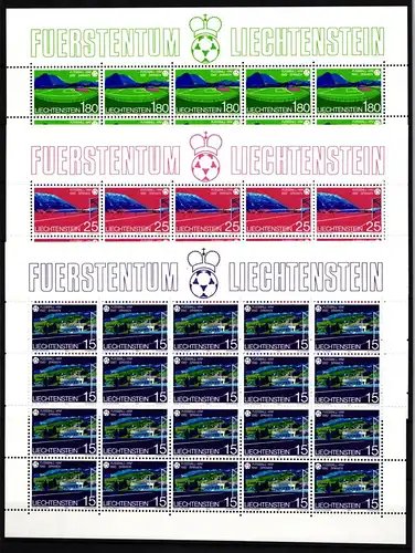 Liechtenstein 799-801 postfrisch Kleinbogensatz / Fußball WM #IH745