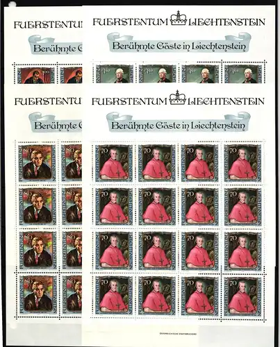 Liechtenstein 839-842 postfrisch Kleinbogensatz #IH770