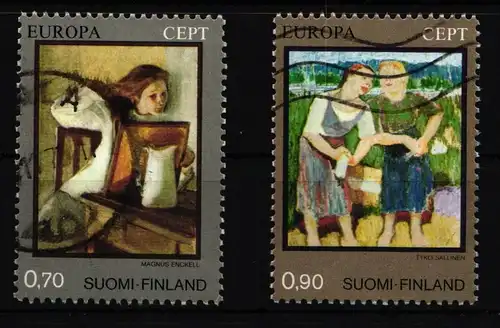 Finnland 764-765 gestempelt Kultur Gemälde #IQ834