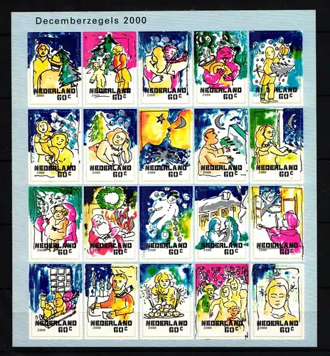 Niederlande 1835-1854 postfrisch Folienblatt Weihnachten #IQ793