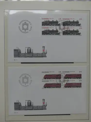 Motiv Eisenbahn-Briefmarken Sammlung im Sieger Vordruckalbum #LX207