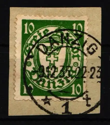 Danzig 194 D gestempelt Rollenzähnung #IS355