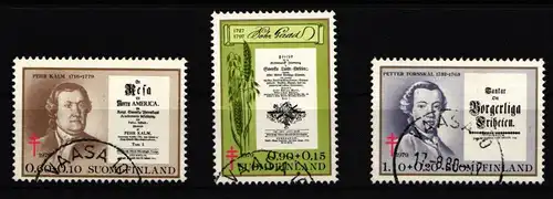 Finnland 844-846 gestempelt Bekämpfung der Tuberkulose #IQ843
