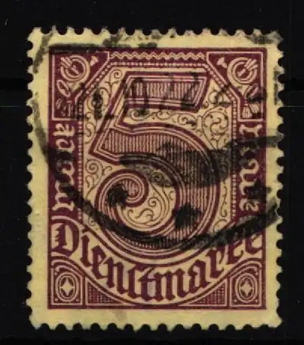 Deutsches Reich Dienst 33 b gestempelt geprüft Infla Berlin #IT197