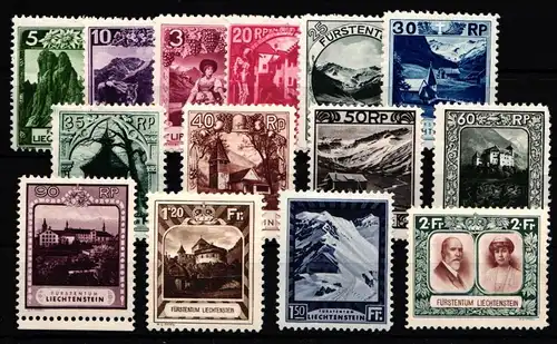Liechtenstein 94-107 mit Falz #HZ431