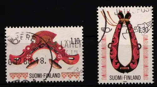 Finnland 871-872 gestempelt Kultur Handwerkskunst #IQ847