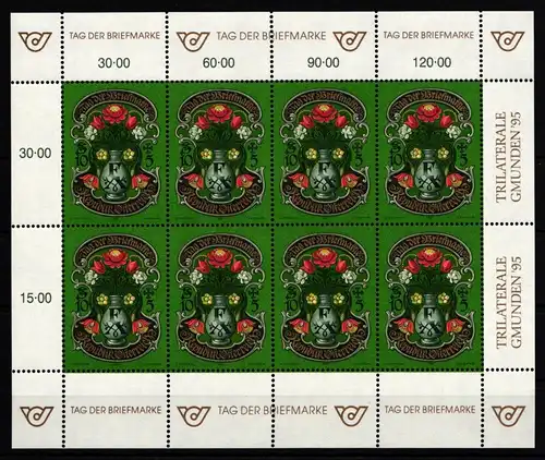 Österreich 2158 postfrisch Kleinbogen Tag der Briefmarke #IQ615