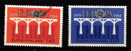 Finnland 944-945 gestempelt 25 Jahre Verwaltungen Fernmeldewesen #IQ858