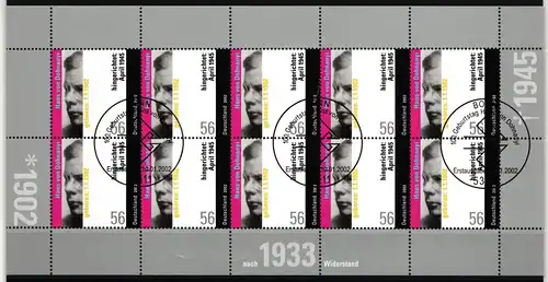 Bund 2233 gestempelt Zehnerbogen Ersttagsstempel Bonn #IQ656