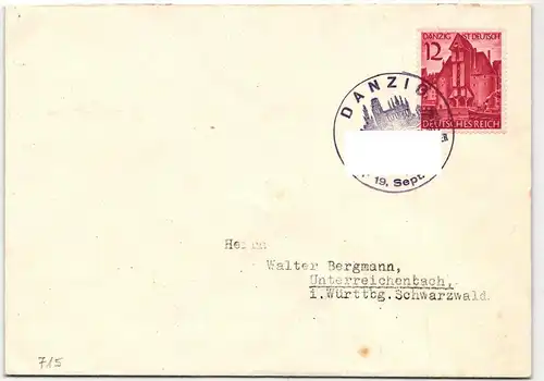 Deutsches Reich 721, 725 auf Brief als Mischfrankatur portogerecht #IT024