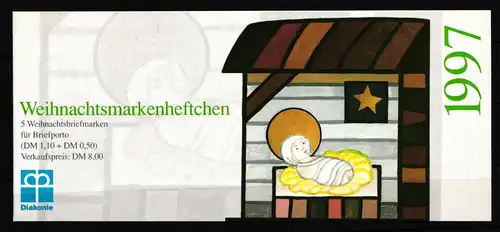 BRD 1959-1960 gestempelt Markenheftchen Weihnachten #IQ712