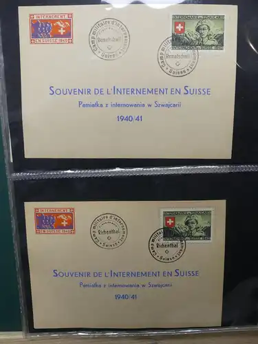 Schweiz Sammlung Militärpost Souvenierkarten Soldaten Militär #LX322