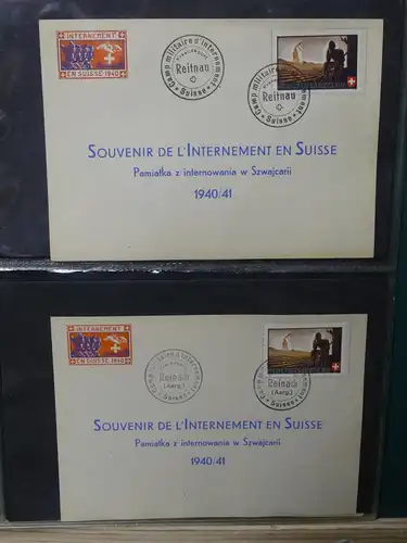 Schweiz Sammlung Militärpost Souvenierkarten Soldaten Militär #LX322