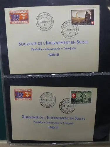 Schweiz Sammlung Militärpost Souvenierkarten Soldaten Militär #LX322