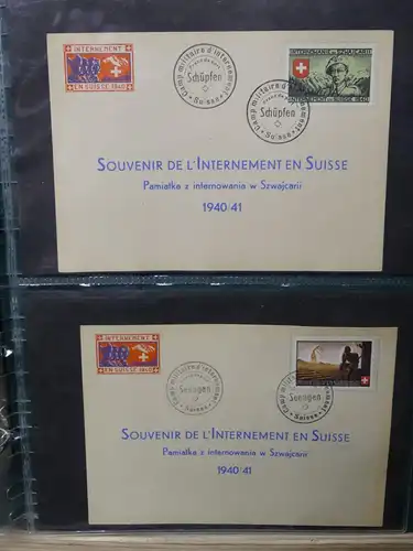 Schweiz Sammlung Militärpost Souvenierkarten Soldaten Militär #LX322