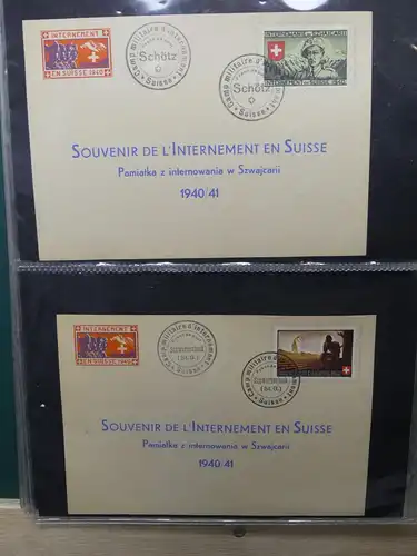 Schweiz Sammlung Militärpost Souvenierkarten Soldaten Militär #LX322