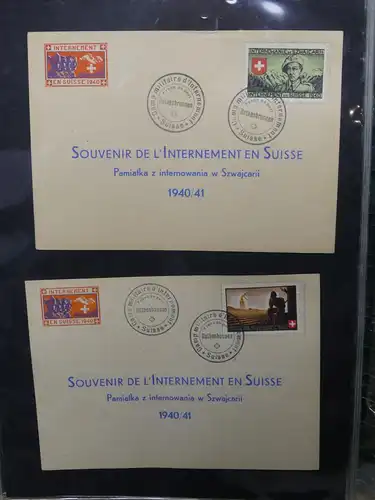 Schweiz Sammlung Militärpost Souvenierkarten Soldaten Militär #LX322