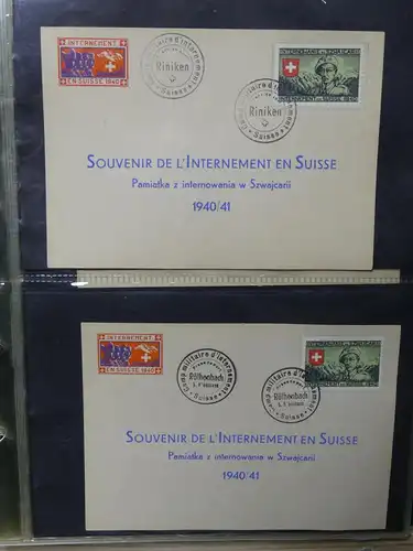 Schweiz Sammlung Militärpost Souvenierkarten Soldaten Militär #LX322