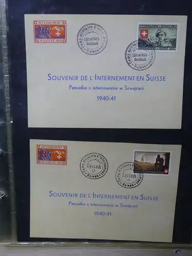 Schweiz Sammlung Militärpost Souvenierkarten Soldaten Militär #LX322