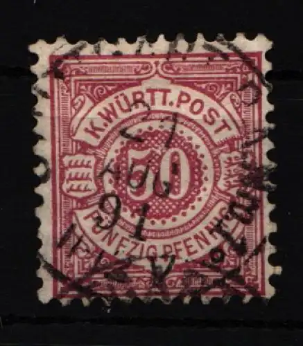 Württemberg 58 gestempelt geprüft Infla Berlin #IT483