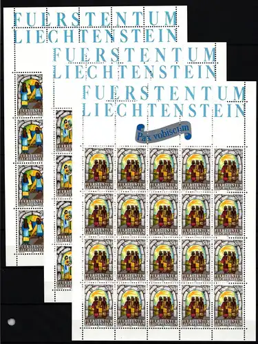 Liechtenstein 861-863 postfrisch Kleinbogensatz / Weihnachten #IH778