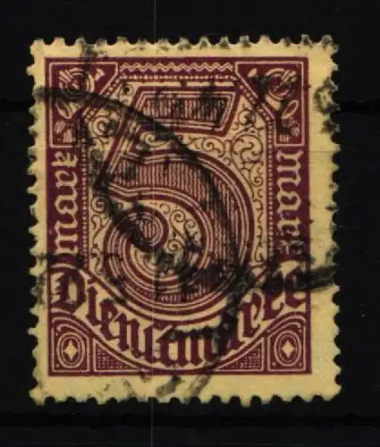 Deutsches Reich Dienst 33 b gestempelt geprüft Infla Berlin #IT190