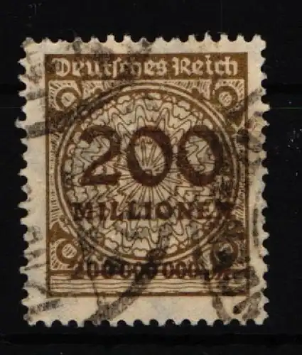 Deutsches Reich 323AP b gestempelt geprüft Infla Berlin #IT199