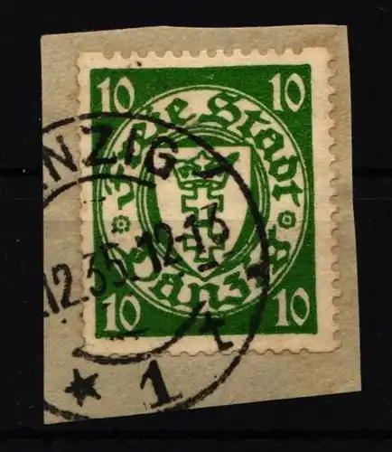 Danzig 194 D gestempelt Rollenzähnung #IS353