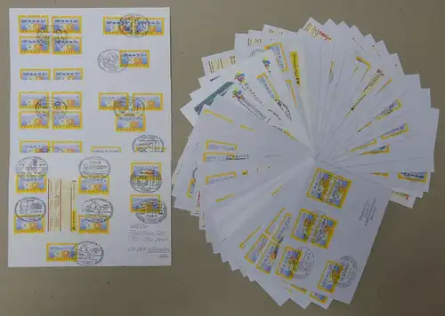 BRD Bund Automatenmarken Lot ca. 45 Briefe gestempelt s. Bild #IQ484