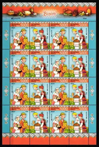 Weißrußland Belarus 912-913 postfrisch als Kleinbogen #IO724