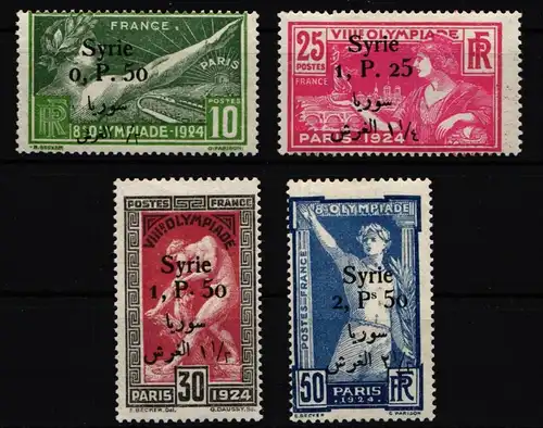 Syrien 254-257 mit Falz Olympiade Paris 1924 #IG504