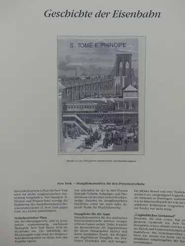 Motiv Eisenbahn-Briefmarken Sammlung im Sieger Vordruckalbum #LX208