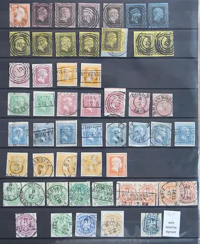 Preußen Lot 17 b u.a. gestempelt in sauberer Erhaltung 52 Werte #IU008