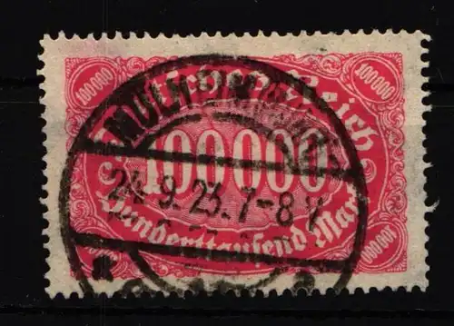 Deutsches Reich 257 PF III gestempelt Plattenfehler, geprüft Infla Berlin #IT275