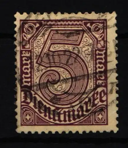 Deutsches Reich Dienst 33 b gestempelt geprüft Infla Berlin #IT188